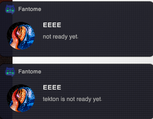 Tekton mention in Fantome
