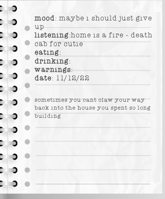 CT post-breakup diary